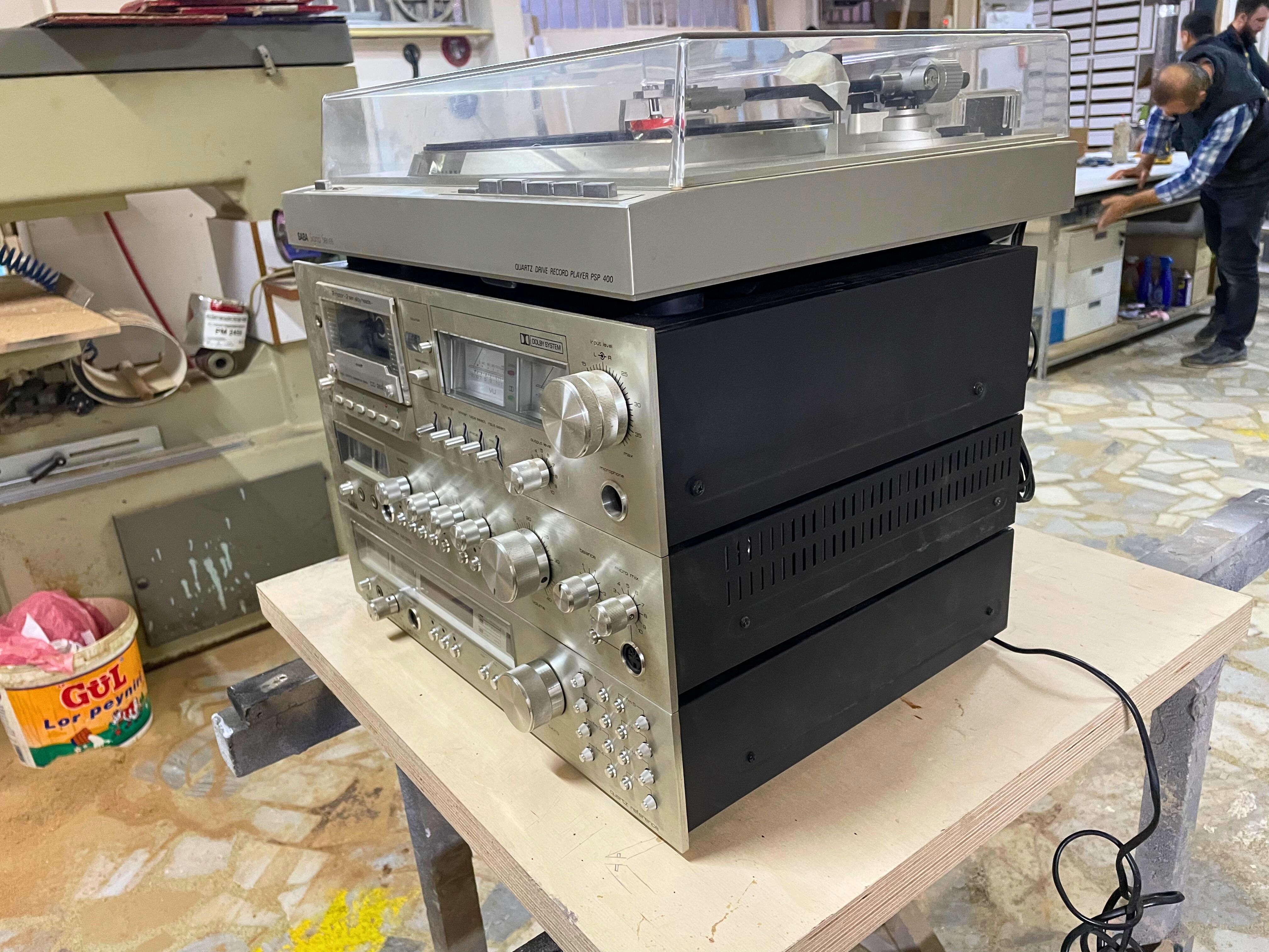 Vintage Cihazlara Ahşap Kasa